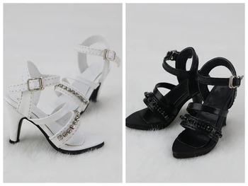 1/3 Жена Момиче SD ОРБ DOD BJD Dollfie, обувки от изкуствена кожа, черно-Бели обувки YG411