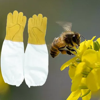 1 Чифт Ръкавици за Пчеларството M/L/XL/XXL, Трайни Вентилирани Памучни Ръкави, Защита От пчелите, Ръкавици за Пчеларството Професионален Клас, Инструмент За Пчеларите