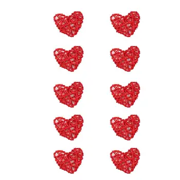 10 бр./компл. Атрактивен креативен интериор във формата на Сърце Джаджа Декор 10 декоративни Цветя