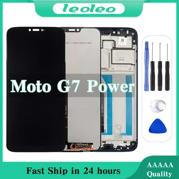 100% Висококачествен LCD дисплей за Motorola Moto G7 Power Display XT1955 LCD екран със сензорен цифрователем в събирането на