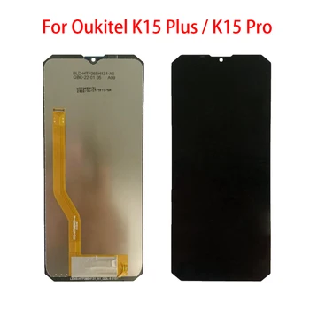 100% Тествани LCD дисплей за OUKITEL K15 Pro K15 Plus, LCD сензорен дисплей, дигитайзер, в събирането, Резервни части