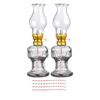 2 Комплекта Ретро-керосин лампа за Къмпинг, партита, Маслени настолни сватбена украса, Изделия от Тел, офис фенер в китайски стил