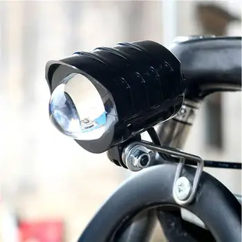 2-в-1 led фенерче за электровелосипеда dc 48-72 В, електрически велосипеди, скутери, водоустойчив преден фенер с клаксоном, аксесоари за колоездене