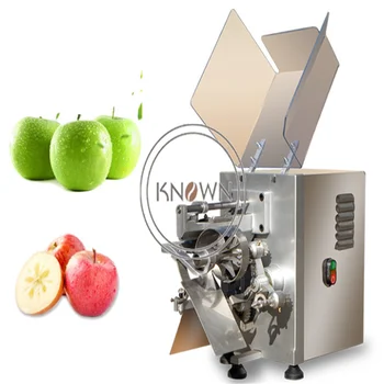 200 кг/ч Електрическа търговска машина за почистване на ябълки, обелени, машина за нарязване на ядрото, машина за рязане на ябълки
