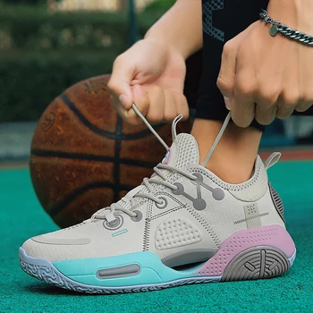 2022 Нова мъжки баскетболни обувки, есенен дамски спортни обувки, модни удобна баскетболни обувки за двойки, градинска ежедневни спортни обувки