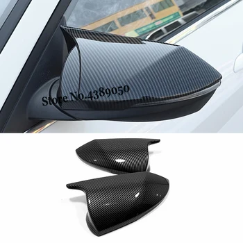 ABS въглеродни влакна/Черен За Hyundai Elantra 2021 2022 аксесоари за вратата на колата на огледалото за обратно виждане рамка панел на Кутията Тапицерия за Кола за подреждане