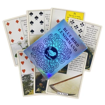 Blue Bird Карти, Оракул на Lenorman, Тесте карти за гадаене на Таро, английското издание на Vision Edition, настолна игра за парти