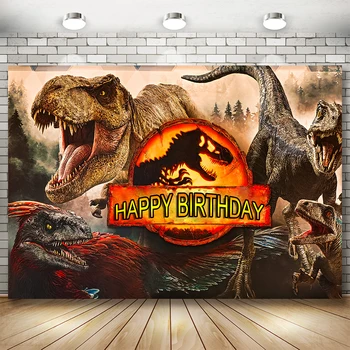 Bonvvie Света на Джурасик Парк Фон с Динозаври Персонализирани Декор за Парти по случай рождения Ден на Детето Фон за Снимки за фото студио