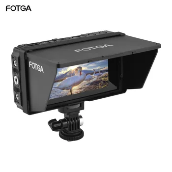 Fotga E50S 4K 5-инчов Поле монитор с вградена камера, Сензорен IPS-екран 3G-SDI 3D LUT, USB-Актуализация на цифров огледално-рефлексен фотоапарат, видео Камера