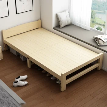 Kawaii Легло King Size За Момичета Дървена Двойно Легло За Възрастен В Скандинавски Стил С Рамка За Легло, Евтини Мебели За Хола Cama Dobravel Portatil