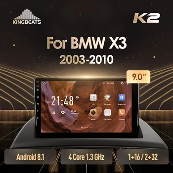 KingBeats Androi 8,1 Восьмиядерный главното устройство HU 4G в Тире Авто Радио Мултимедиен плейър GPS Навигация За BMW X3 E83 2003-2010 без dvd 2 din Двоен Din Android Кола стерео 2din
