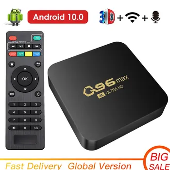 LEMFO Нов WIFI 4K Q96 MAX Smart TV Box 2,4/5G телеприставка Android 10,0 Global media player Четириядрен Android Smart TV Box