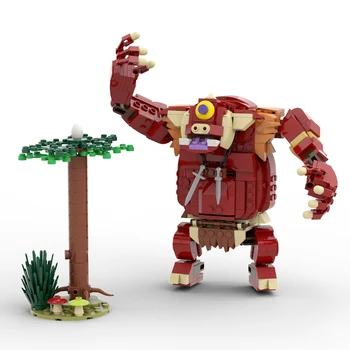 MOC Играта God of the Wild Модел Робот-чудовище Hinoxs от Tears of the Kingdoms, Градивни елементи за Деца, подарък за рожден ден