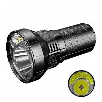 MR90 Мощен фенер с висока люменом 50000 лумена led ръчен фенер акумулаторна супер ярък фенер за лов, търсене