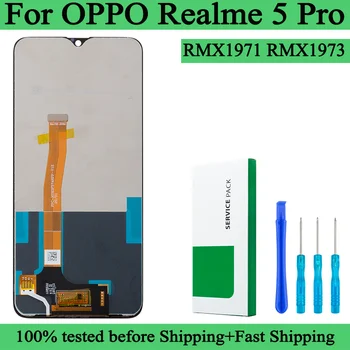RMX1971 RMX1973 100% чисто Нов Премиум LCD дисплей За OPPO Realme 5 Pro Сензорен Дисплей Дигитайзер Панел В Събирането на LCD ЕКРАН С Рамка