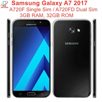 Samsung Galaxy A7 2017 A720F A720FD Оперативна памет 3 GB Вградена ПАМЕТ 32 GB Восьмиядерный процесор 5,7 