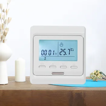 YUJIE Интелигентен термостат за загряване на вода/електрическо отопление с цифров LCD дисплей AE01HIS-034