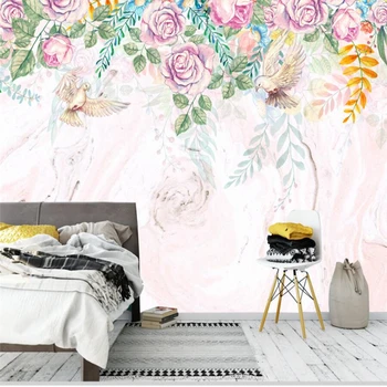 wellyu In the spring flowers цъфтяща art чист мрамор скандинавските стени по поръчка на големи стенни тапети papel de parede para quarto
