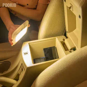 Автомобилни лампи за четене с USB батерия, авто много ярък led нощна светлина със сензорен контрол, студен бял, топъл бял, лампа за полагане на автомобили