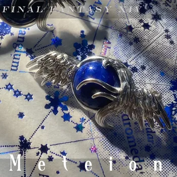 Аниме Игра Final Fantasy XIV FF14 Meteion Сладка Малка Синя Птичка Метална икона Бутон Брошка на Жени Медал за Спомен Cosplay Декор Подарък