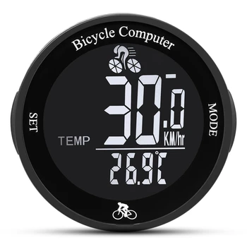 Безжична Велокомпьютер Водоустойчив Велосипеден Километража LCD екран под наем за измерване на Скоростта Измерване на скоростта на планински велосипед