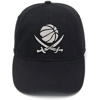 Бейзболна шапка Lyprerazy Pirate Баскетбол Crossbones с графичен дизайн, регулируема Мъжки дамски бейзболна шапка Унисекс в стил хип-хоп с стръмен принтом от флока