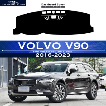За VOLVO V90 2016-2023 Покриване на арматурното табло на автомобила, избегающая за осветление на таблото платформа, на кутията на масата, мат, е защитна подплата, за да килим 2021 2022