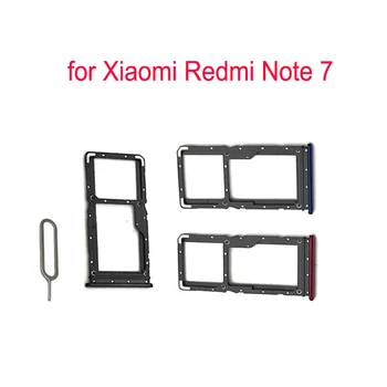 За XIAOMI Redmi Note 7 адаптер за тавата за СИМ-карти за телефони Xiaomi Note 7 Оригиналния корпус, нов взаимозаменяеми титуляр за тавата за карти Micro SD