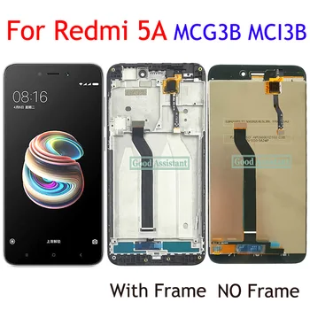 За Xiaomi Redmi 5A LCD дисплей с сензорен екран Тест Добър Дигитайзер В Събирането на Замяна С Рамка за Redmi 5A Глобалната версия