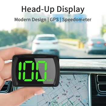 За Автомобил, камион, мотоциклет, за измерване на скоростта, цифрова 2,8-инчов USB-адаптер, автомобилния HUD GPS, дисплей с едър шрифт, на автомобилни аксесоари