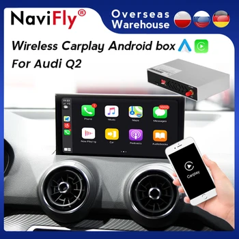 За Безжичен декодер CarPlay Android авточасти за AUDI Q2 A3 MIB мултимедийно огледало AirPlay на Музикалната карта на Smart Box IOS 14