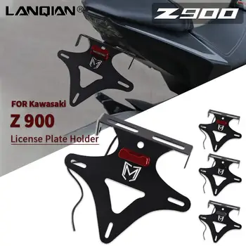 За мотоциклет Kawasaki Z900 Z900RS Z800 Z750 Z650 Универсален регулируем държач на задния регистрационен номер с led подсветка