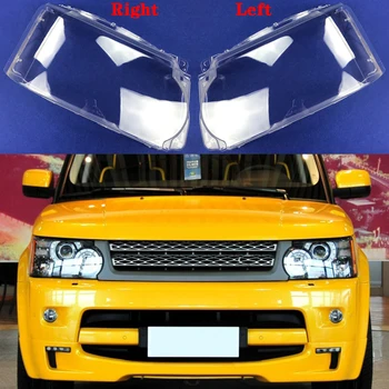 За спортен автомобил LAND ROVER RANGE ROVER, на капака на предната фарове, стъклена лампа, ярки шапки на светлината, корпус лампа 2010-2012
