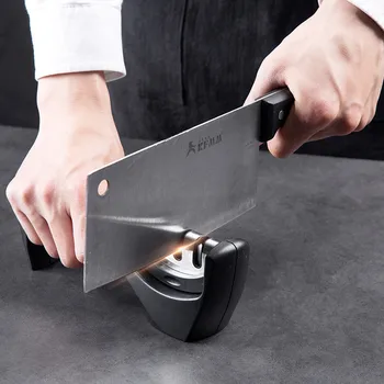 Инструмент за бързо заточване, ръчно мултифункционална острилка за нож с противоплъзгаща основа, аксесоари за кухненски ножове, държач 3-те ступенчатого тип