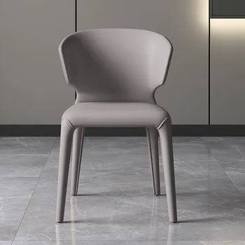 Италиански лесен луксозен стол за хранене, прост, модерен стол за почивка, ресторанная облегалка, Памучно стол за преговори със стил
