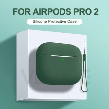 Калъф за Airpods Pro 2, защитната обвивка за слушалки, силиконов калъф за Apple AirPods Pro 2, калъфи за слушалки 2 поколения, аксесоари