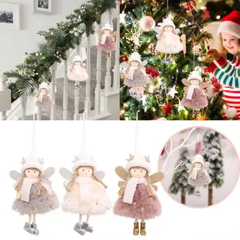 Коледен Ангел Кукла Нова Година 2023 Подаръци, Коледни Украси За Дома Навидад 2023 Коледно Дърво Висящи Украшения Noel Deco #50g
