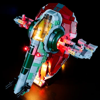 Комплект led осветителни тела строителни блокове Boba Fett Starship за LEGO със 75 312 (в комплекта са включени само лампа)