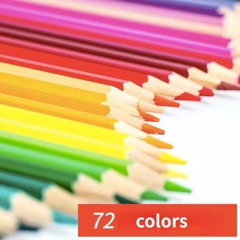Комплект маслени цветни моливи 48/72 цвят, маслена живопис, рисунки с Цветни бои, молив за ученици, стоки за бродерия
