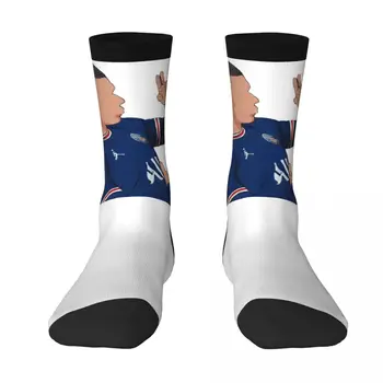 Контрастните чорапи за футболния отбор на Франция Kylianer И mbappeﾩ И Mbappe, Комплект еластични чорапи за футболен отбор