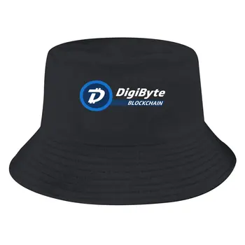 Криптовалютная панама DigiByte Blockchain Мъжки и дамски рибарска шапка в стил хип-хоп, плажни шапки за риболов