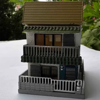 Модел на сградата в мащаб 1/150 Н, Модел на жилище в японски стил, на сцената на влакове, миниатюрни колекция, пясък маса, пейзаж, Отборът модел играчки
