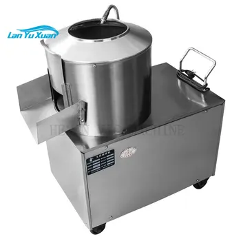 Модерен дизайн, машина за почистване на картофи 240 кг/ч от неръждаема стомана, картофелечистка