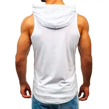 Модерна мъжка риза без ръкави, дрехи за бодибилдинг, быстросохнущий жилетка за бодибилдинг, приталенная градинска облекло