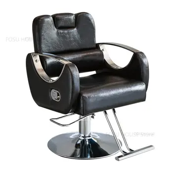 Модерни легнал фризьорски столове за Фризьорски салон Професионално коса стол Проста Салонная мебели Въртящо коса стол