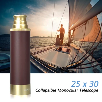 Монокулярный Телескопа с Висока разделителна способност с Дребничка Увеличение 25x30 Портативен Сгъваем Ръчен Стар Монокулярный Телескоп