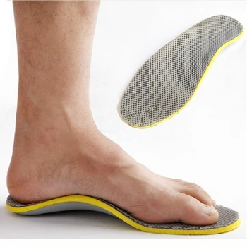 Мъжки ортопедични стелки 3D плоскостъпие, стелки за поддръжка на свода на стъпалото, стелки за обувки с висок свод, стелки за разходка, плантарна фасциит