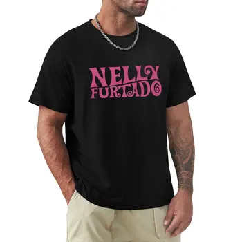 Нели Фуртадо - Розово лого - Уау, Нели! Фолклорни свободни тениски, потници, тениски с графики, тениски за мъже