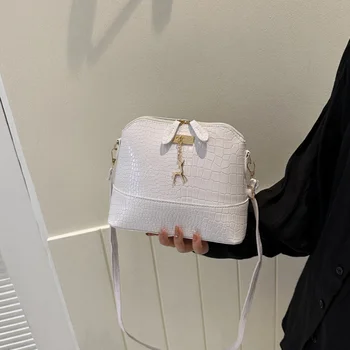 Нови дамски чанти през рамо, проста модерна форма на мивки, женска малка чанта-месинджър през рамо дамски чанти с цип с отложено във формата на елен