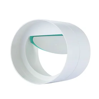 Обратен клапан, включително вентилатор от PVC, стойността на въздушна газта, кръгла тръба на вентилатора за вентилация на банята от 110 mm до 100/80 мм с подвижен пръстен за редуктор